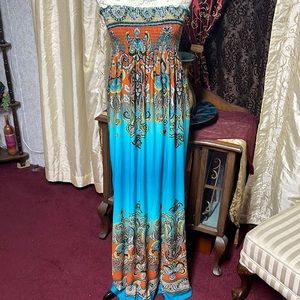 Strapless summer dress